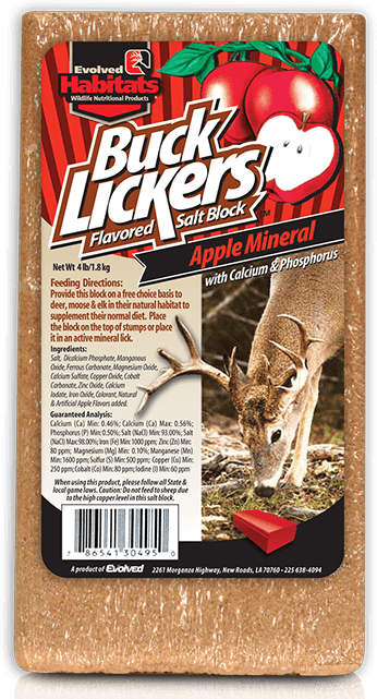 Buck Lickers Apple Mineral Block