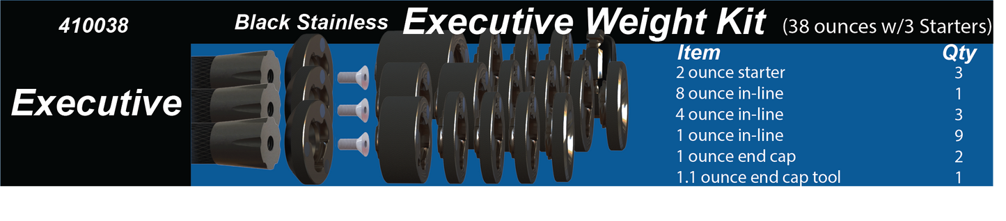 Hamskea Executive Weight Kit Black Stainless