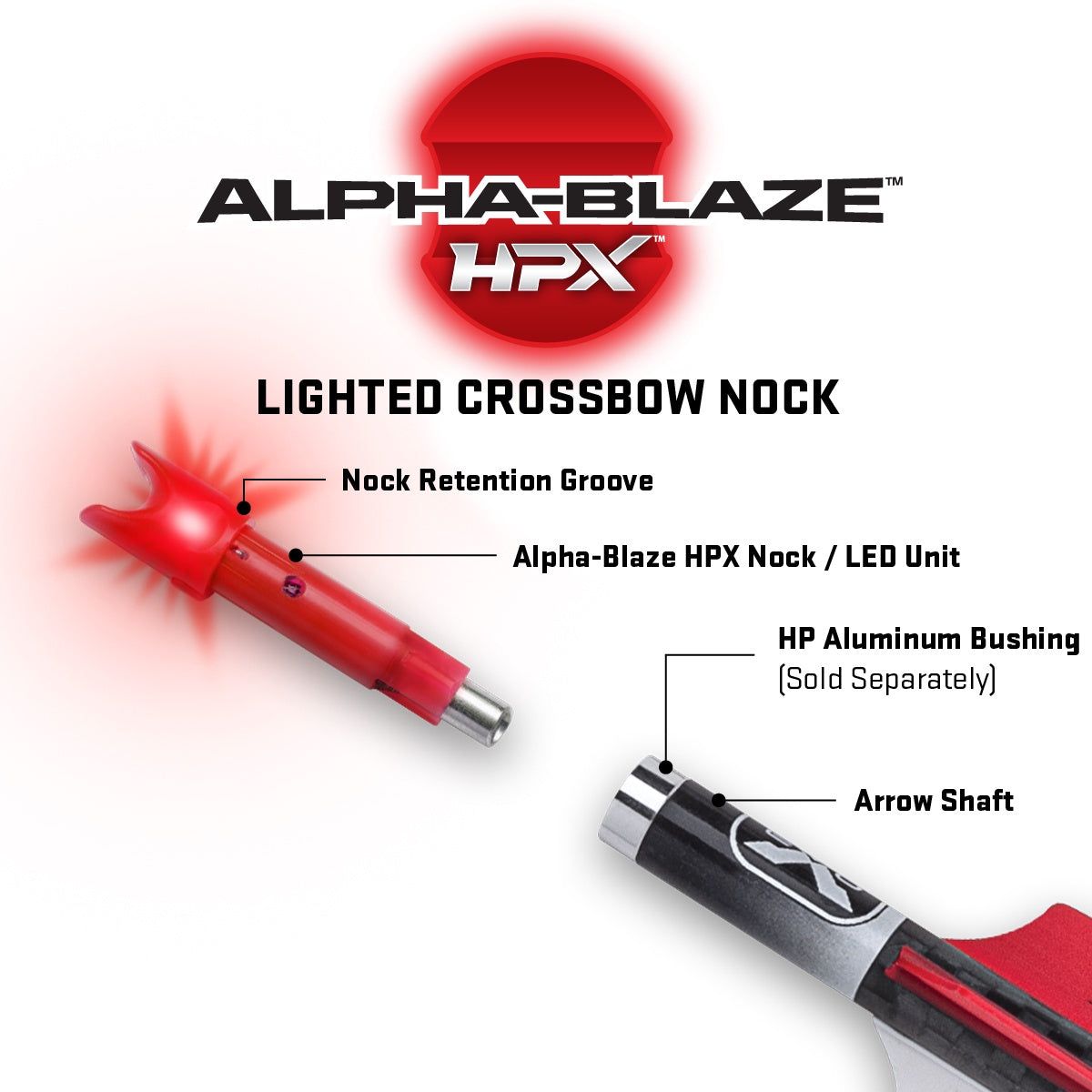 Alpha Blaze HPX Lighted Nock