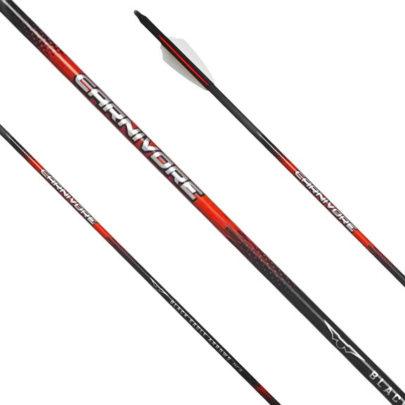 Carnivore .003 2.5 Shield Cut Fletched Arrows