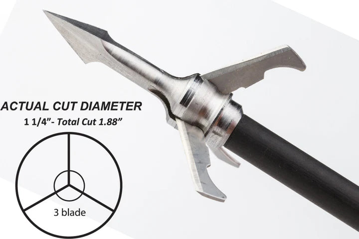 Fatal Steel 100gr 3 blade 1 1/4